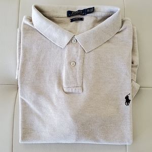 Ralph Lauren Polo custom fit Tan polo shirt